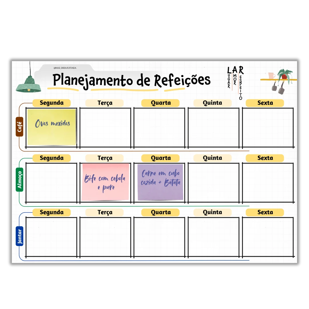 Planejamento semanal de refeições
