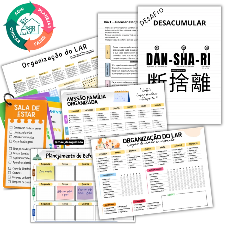 Conjunto de rotinas e checklists para organização cristã do lar