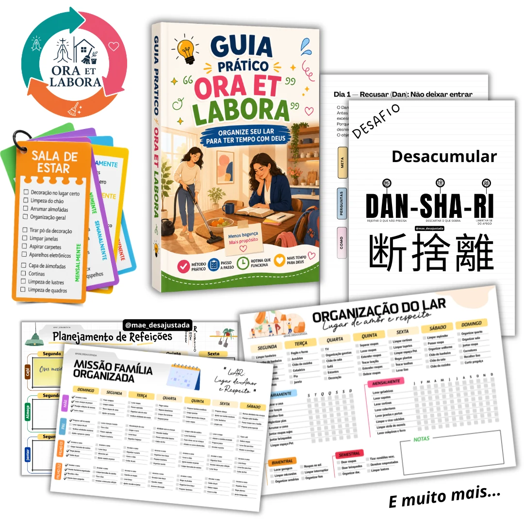 Conjunto completo de materiais do Guia Prático Ora et Labora